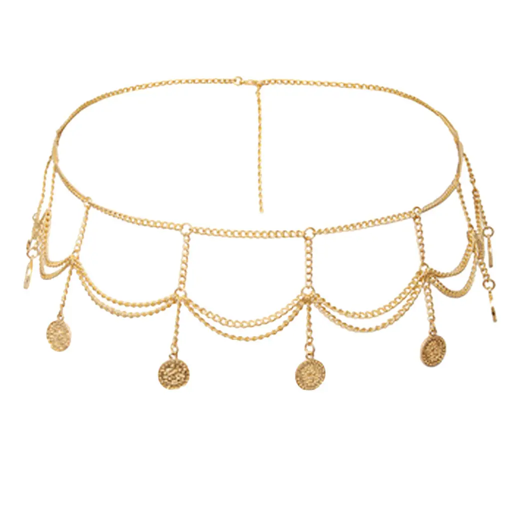 Dangle Corner Belly Belt Chain Belt Gypsy Dance Tassel Jewelry