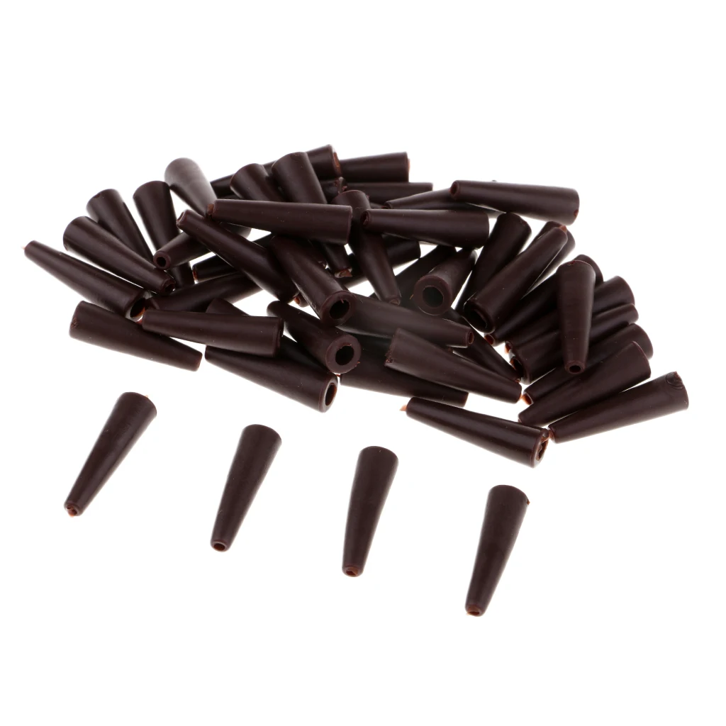 50pcs Tail Rubber Tubes for Saftey Lead Clips Carp Fishing Rig Sleeves Useful Accessories 20mm Dropshipping