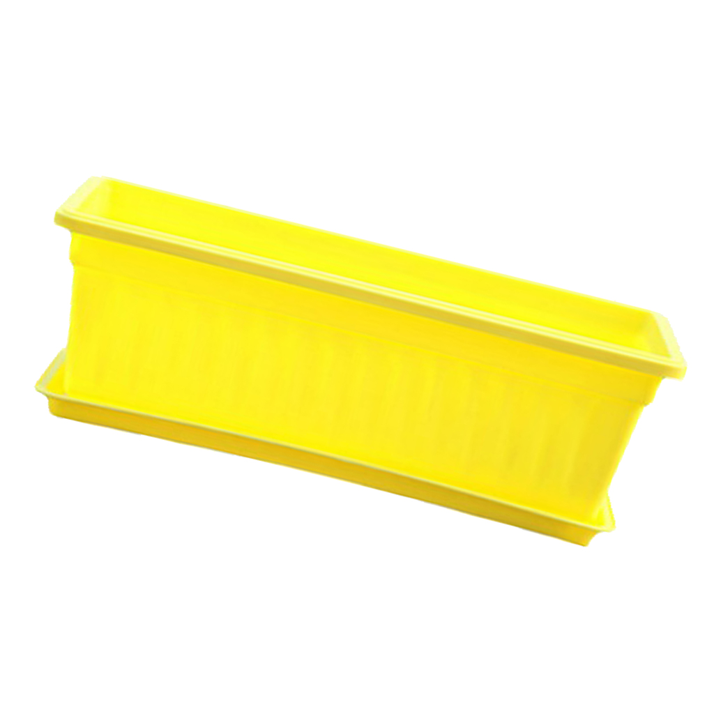 7 Types Resin Succulent Pot Planter with Tray Desk Decoration Rectangular Garden Herb Trough Box Office Decoration Home Decor