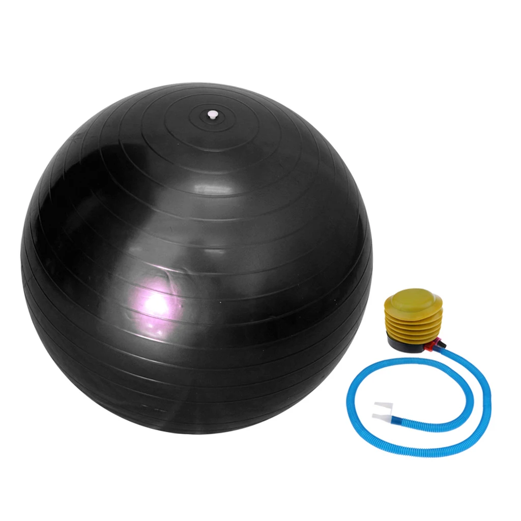 55cm Anti Burst Sports Yoga Ball w/ Pump Pilates Fitness Gym Balance Stability Swiss Ball  Exercise Workout Massage Ball