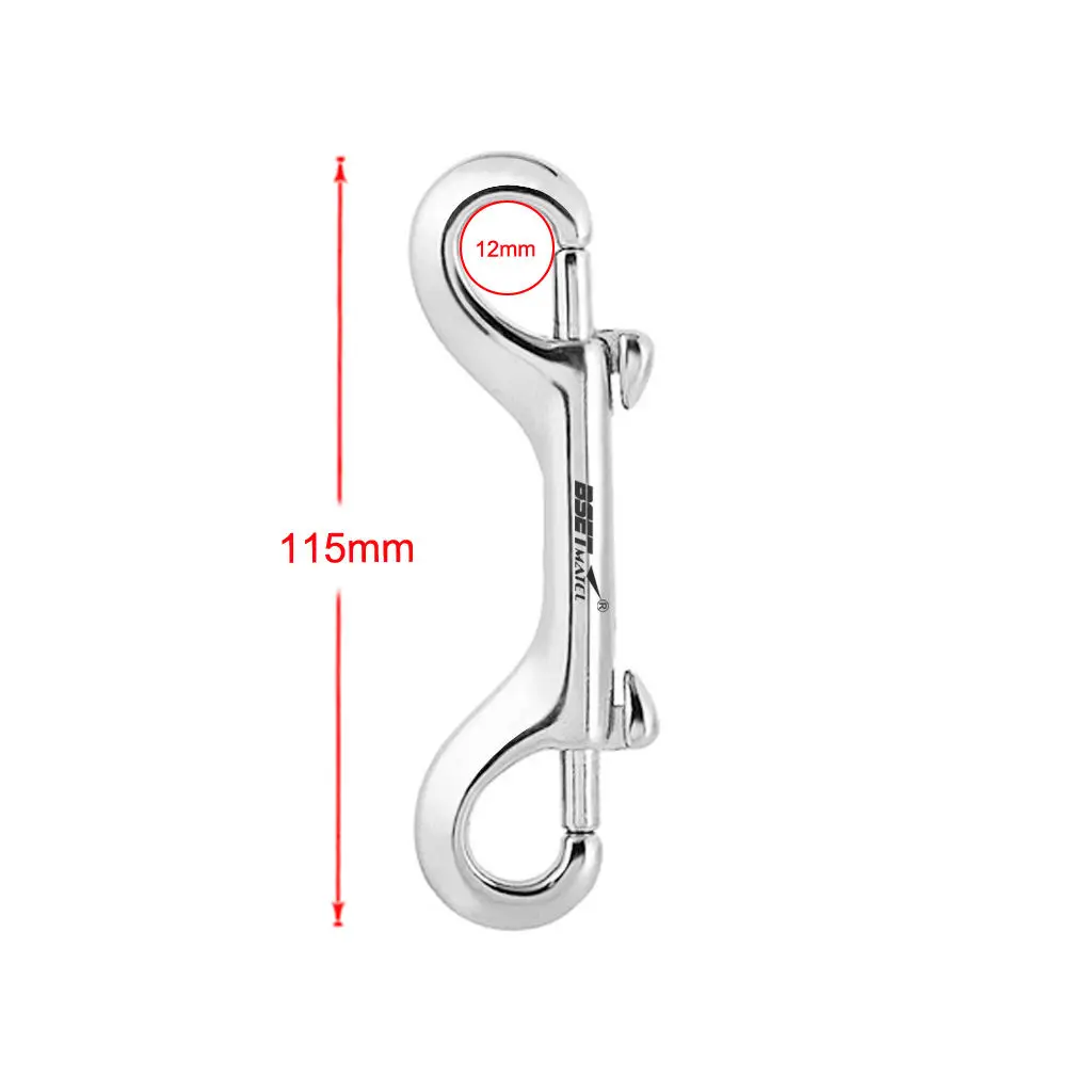 115mm Clips Double Dual Ended Bolt Snap Hook Diving Boat Paddle Durable