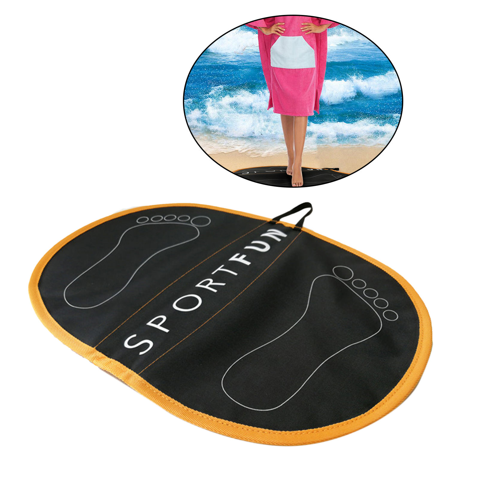 Portable Waterproof Swimming Wetsuit Change Mat Beach Clothes Changing Feet Pad Mat for Surfing Kayaking Accessories
