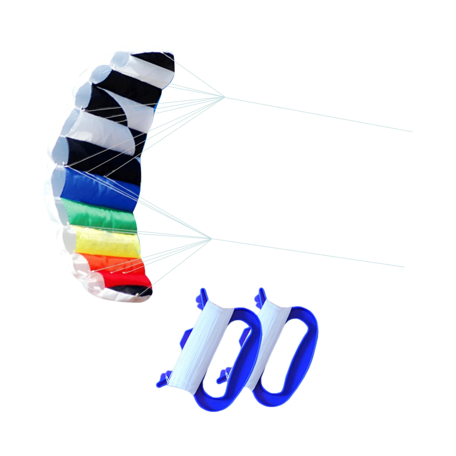 1.4m Stunt Power Kite Surfing Surfboard Dual-Line Parafoil Parachute Trainer 