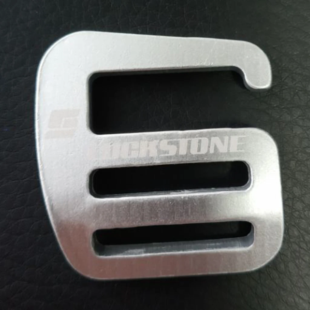 2pcs G Hook Webbing Buckle , Lightweight And Strong 55x40x4mm Silver
