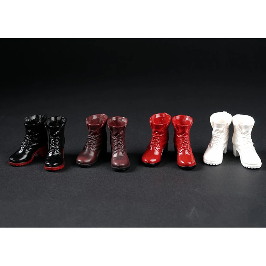 1/6 High Glossy Boots fit for 12inch Female Action Figure Toys Fashion Accs