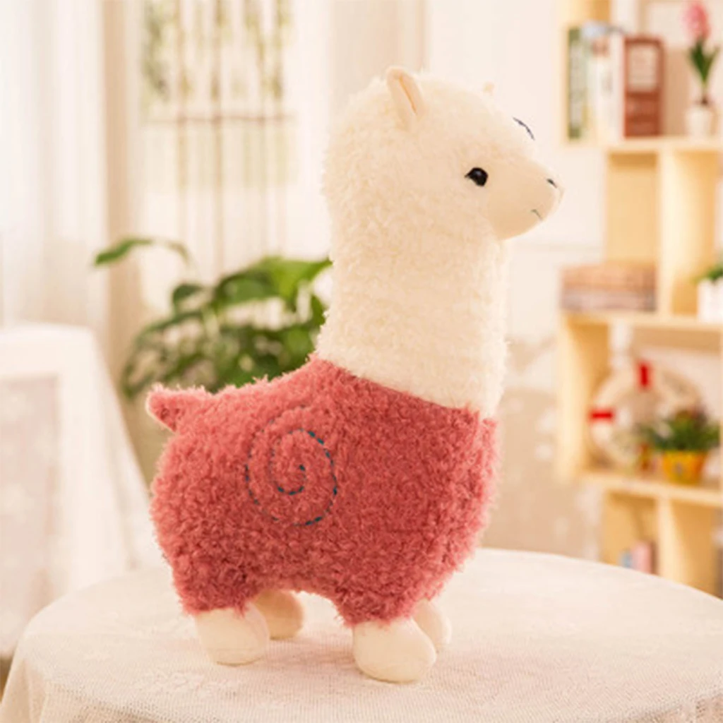 Animal Llama Alpaca Plush Toy Doll Kawaii Cushion Decoration Comfortable Pillow Stuffed for Bedroom