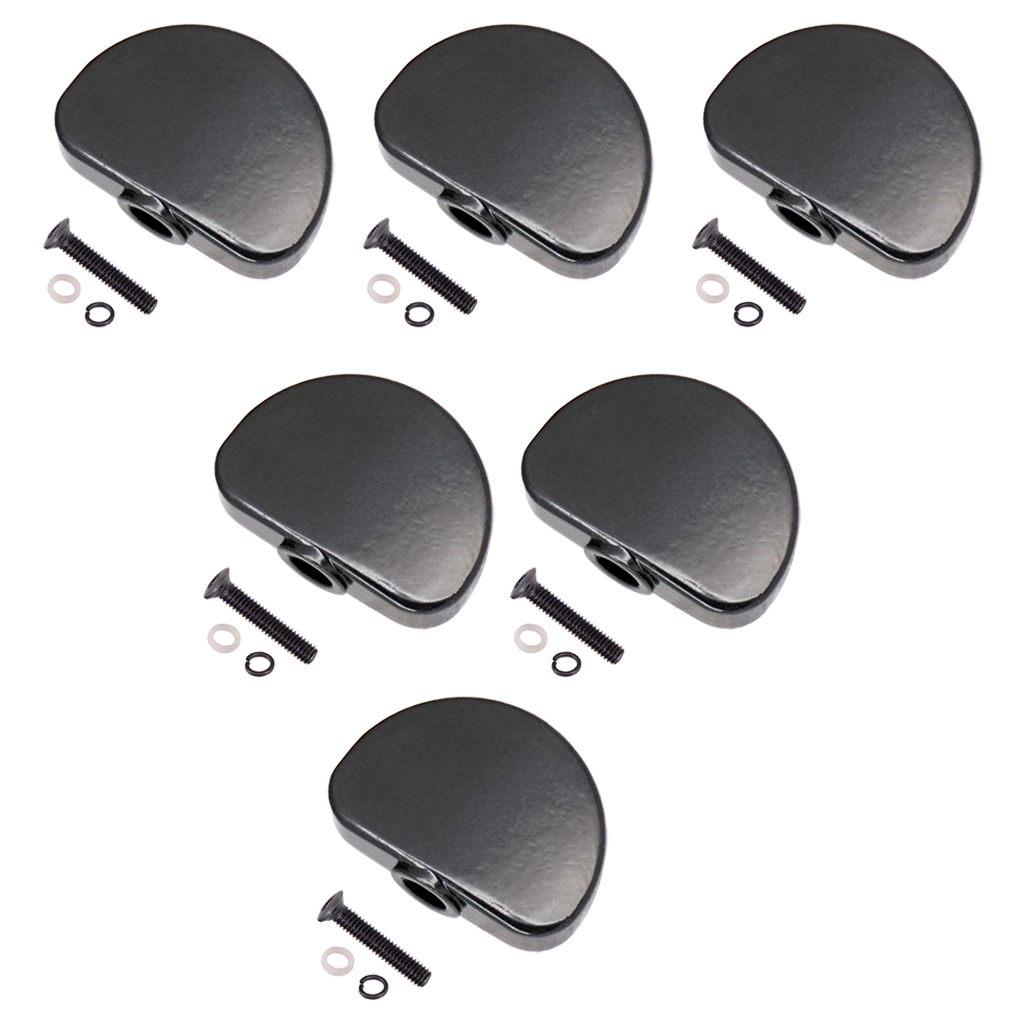 6 Pcs Metal Guitar Tuning Pegs Keys Button Tuners Machine Heads, Premium Zinc Alloy