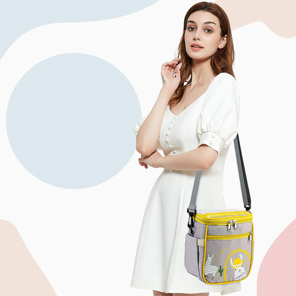 Organizer, Double Layer, Multiple Pockets  for Milk Storage, Insulated Item Bag