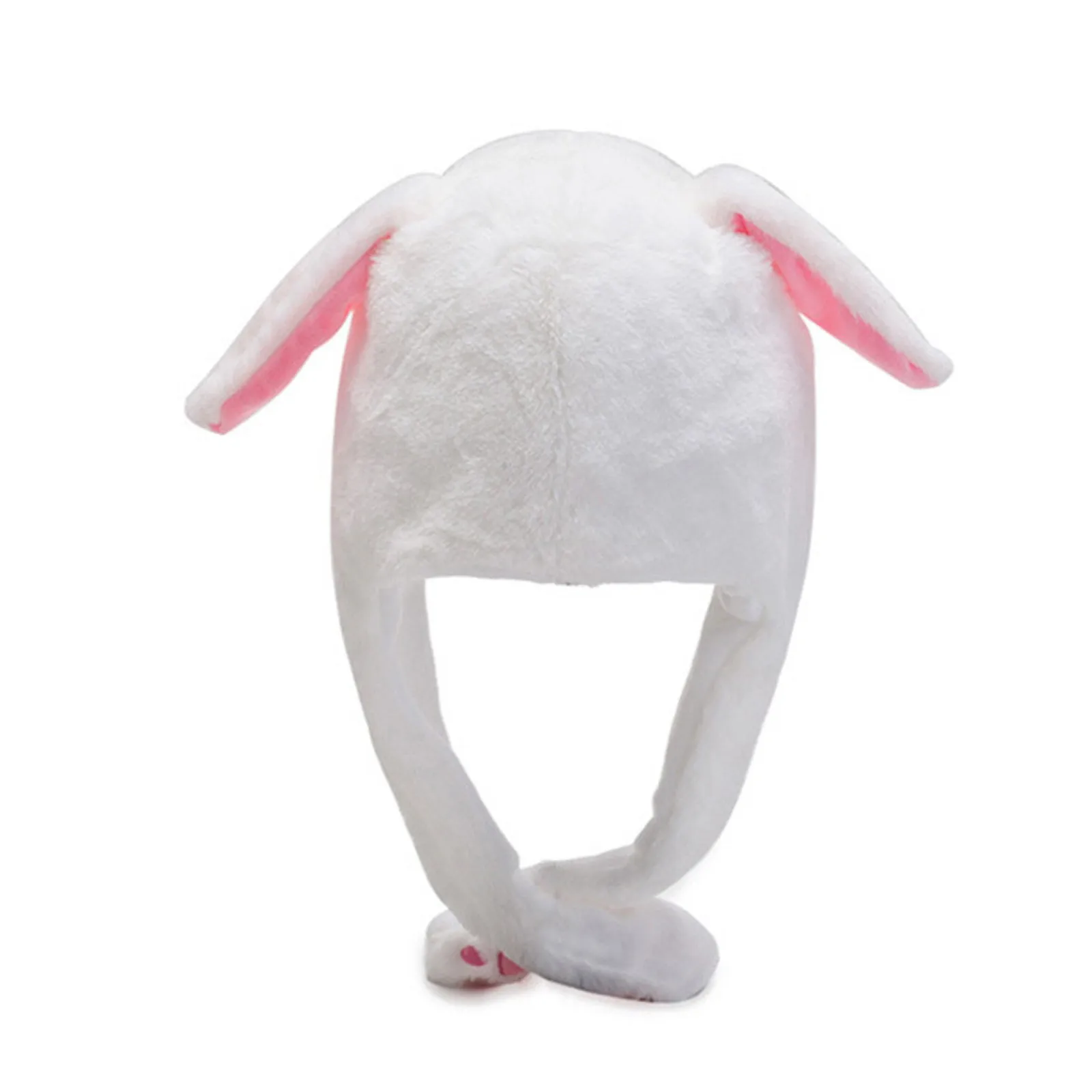 baggy beanie 2021 New Rabbit Women's Hat Beanie Plush Can Moving Bunny Ears Hat With Shine Earflaps Movable Ears Hat For Women/child/girls black skully beanie