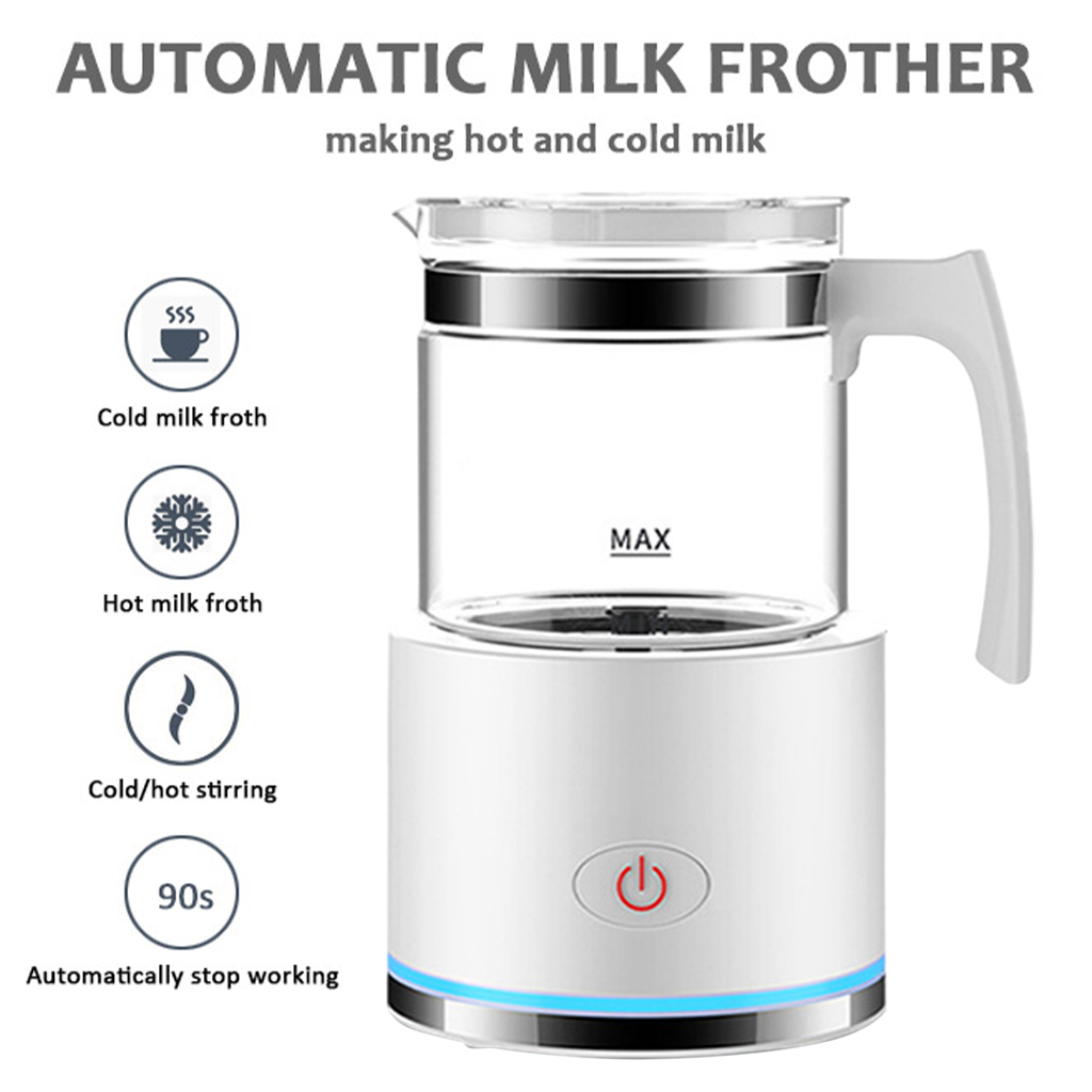 Automatic 450ml Milk Frother Warmer Milk Steamer Coffee Milk Foamer Gifts