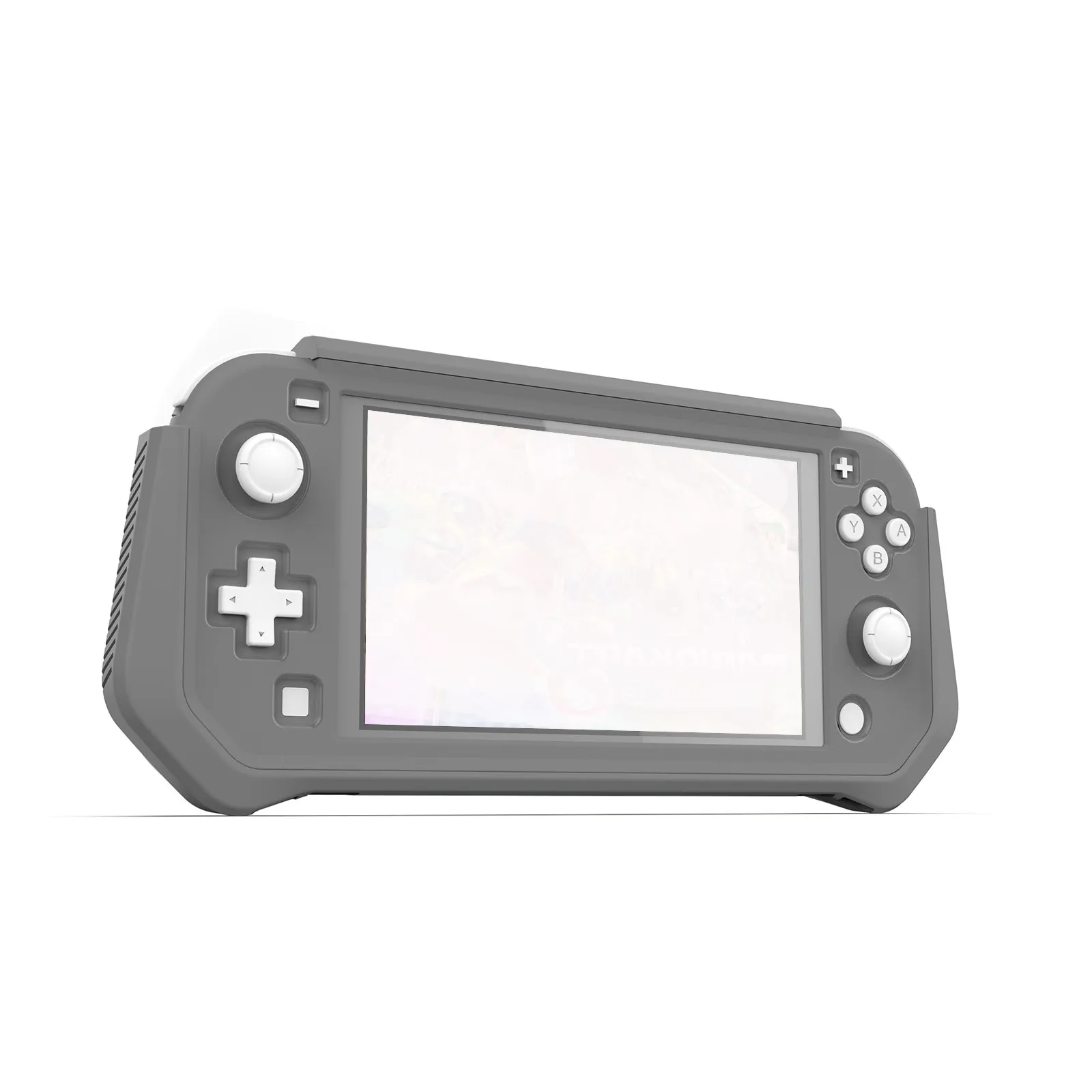 SDTEK Coque pour Nintendo Switch Lite [Carbone TPU] Case Cover Noir
