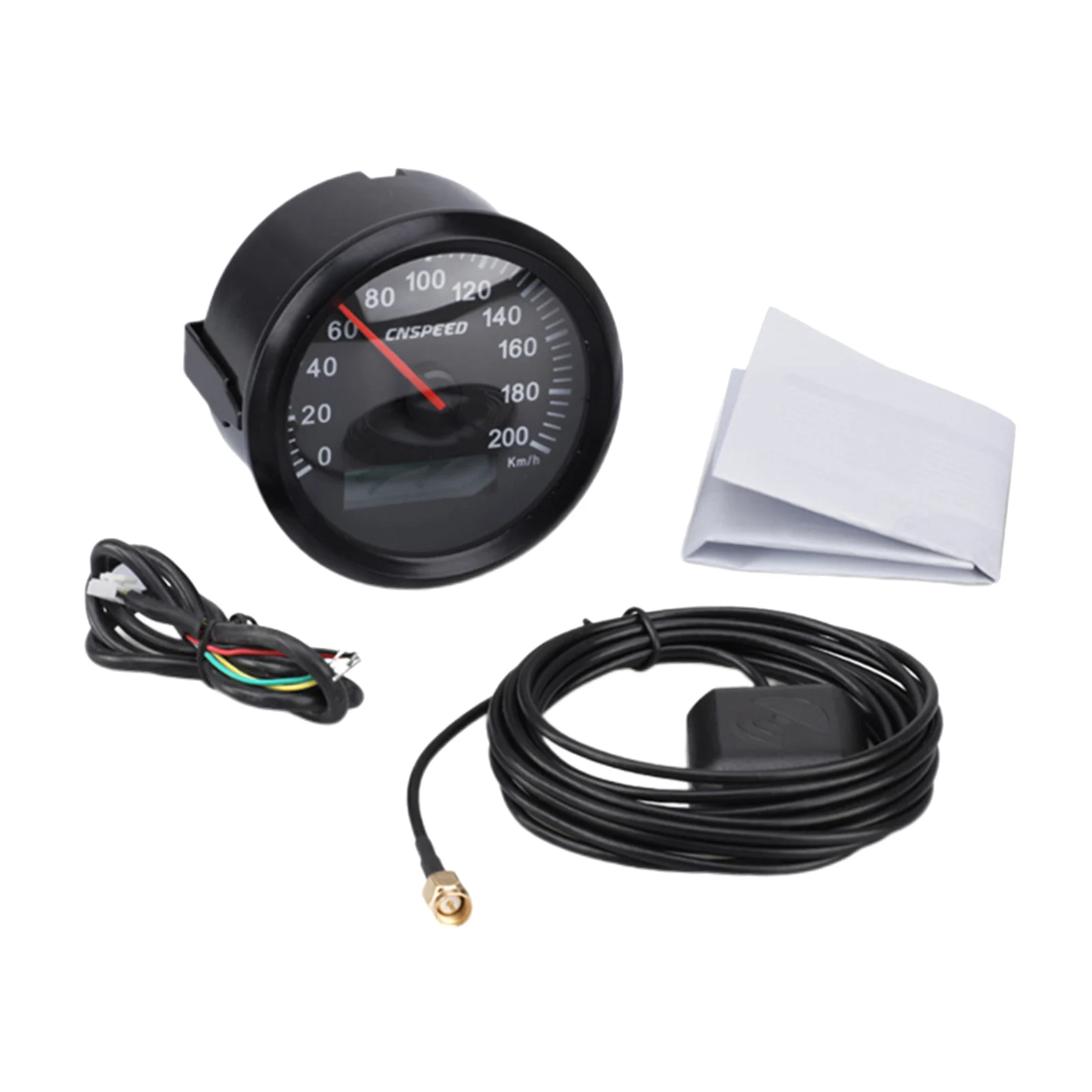 85mm GPS Speedometer Speed Gauge 200km/h Speed IP67 Waterproof for Boat Motorcycle Truck w/ 7 Colors Backlight