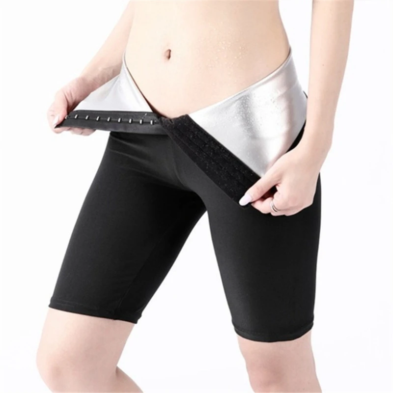 Womens Tummy Control Corset Leggings High Waist Heater Sauna Sweat Shorts Weight Loss Body Shaper Slimming Workout Fitness peach lift leggings