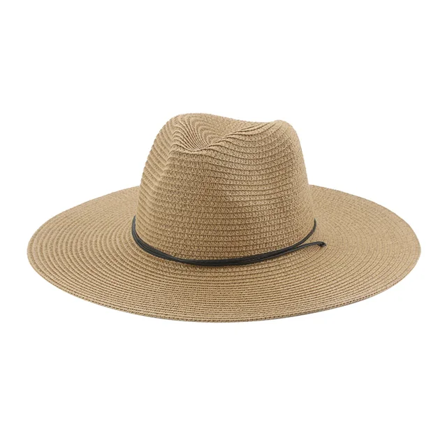 Straw Sun Hat Hats for Women Hats for Men Big Brim 9cm Windproof