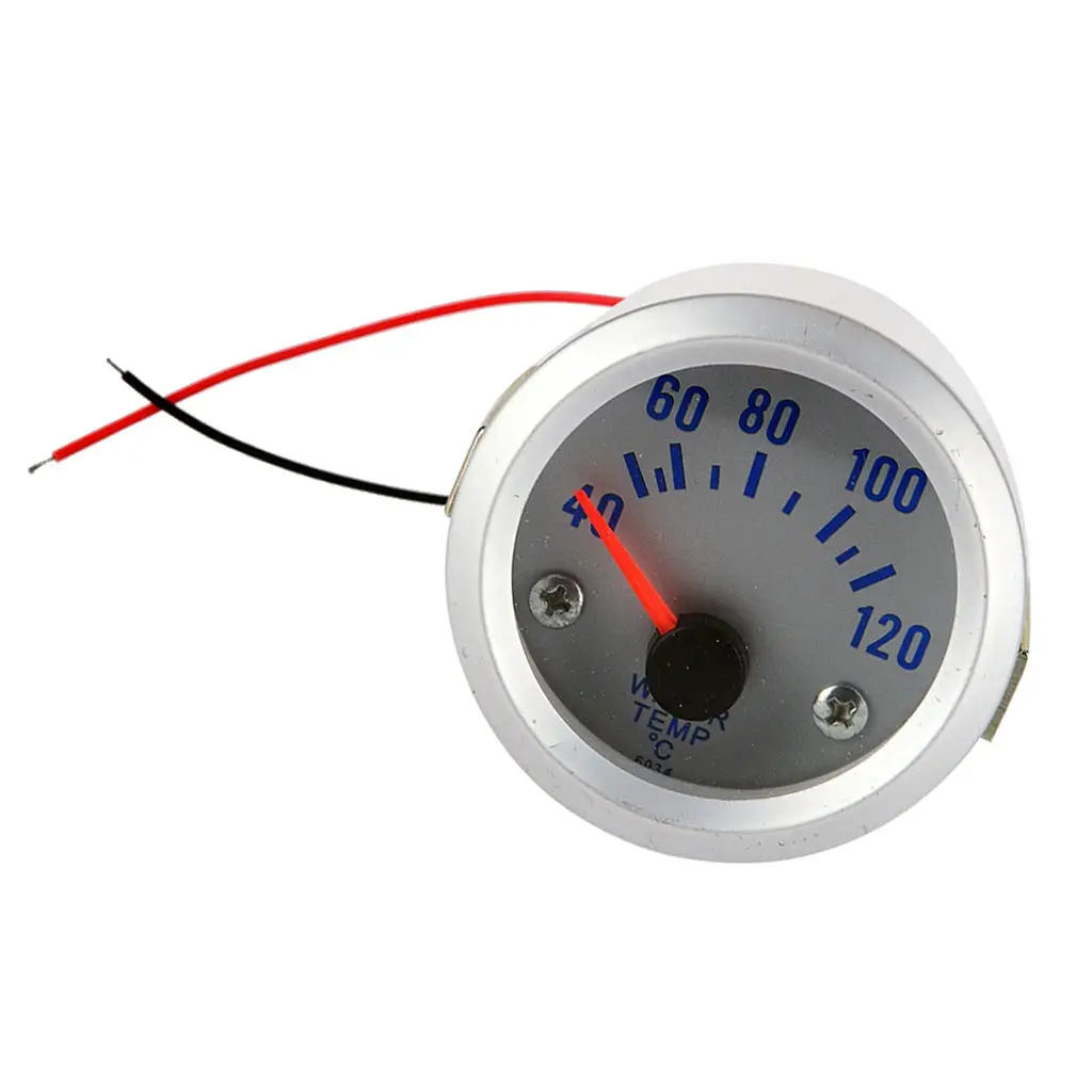 Universal 52mm Auto Car Water Temperature Meter Gauge with Blue LED Light