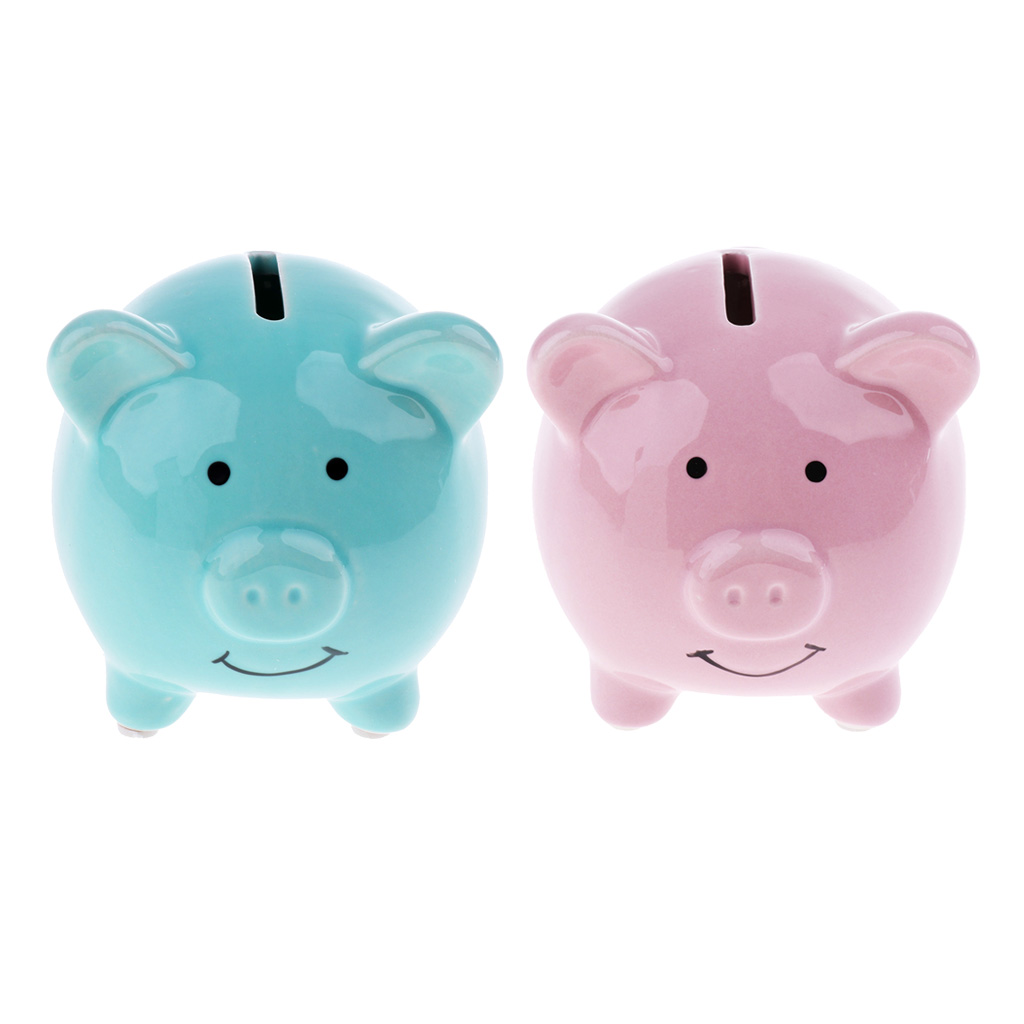 Ceramic Money Box Pots Savings Fund Save Coins Piggy Bank For Children Kids