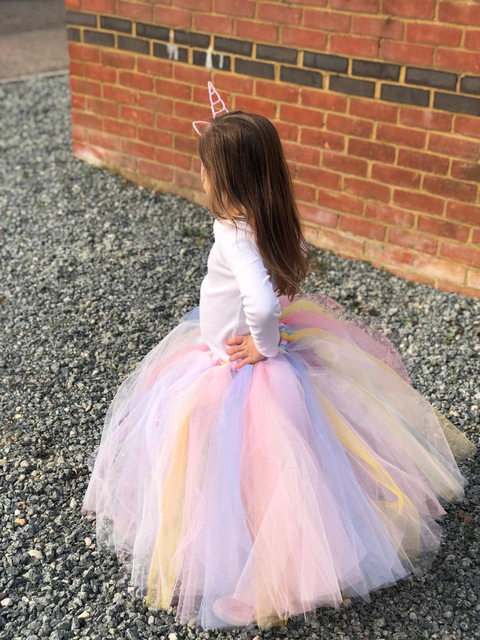 Gonna Tutu arcobaleno donna fascia elastica 5 strati morbido Tulle nastro  orlo ragazze sottogonna Midi sottogonna per Halloween natale - AliExpress