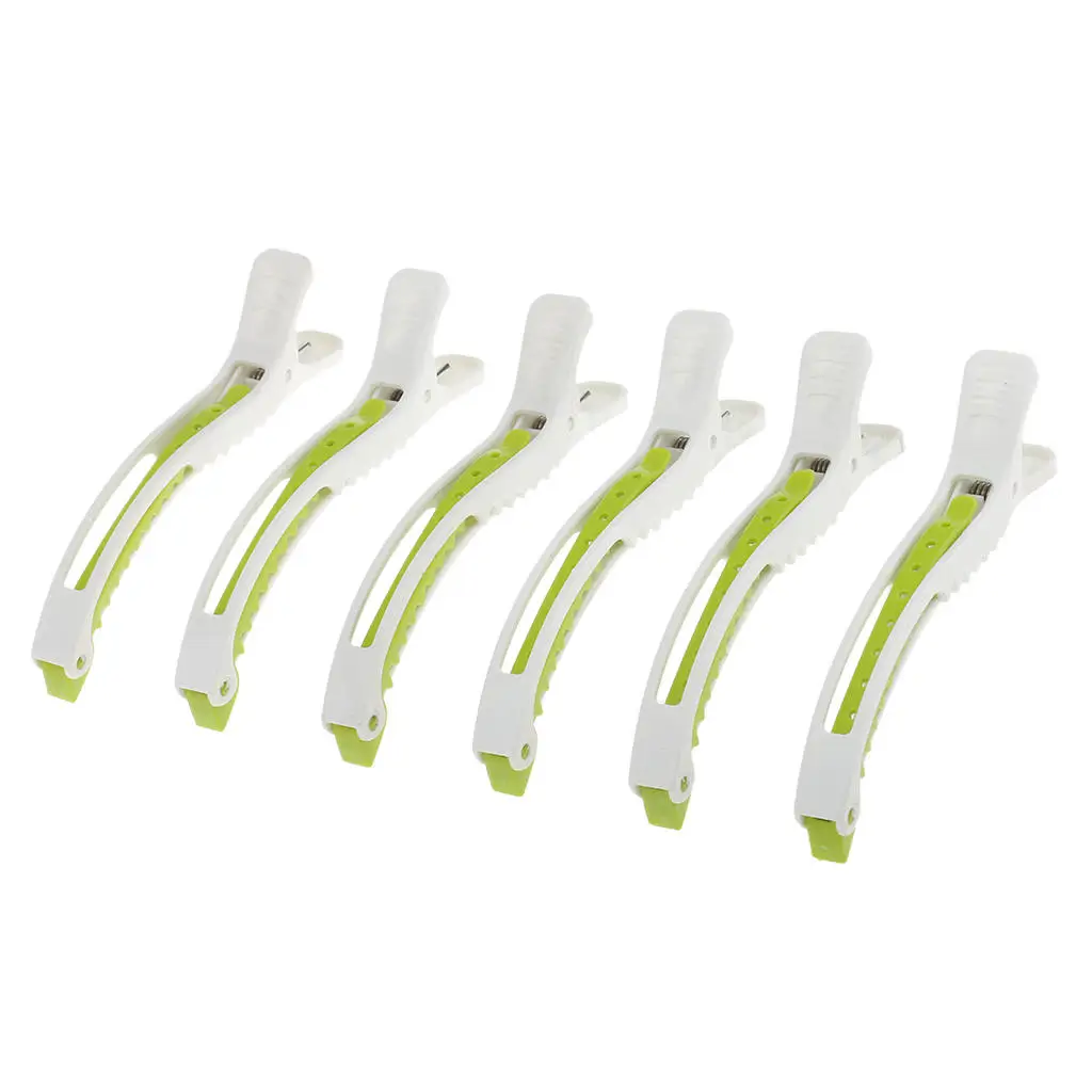 6Pcs Professional Plastic Crocodile Hair Clips Hairdressing Cutting Styling Salon DIY Tools Hairpins Claw Hair Barrettes