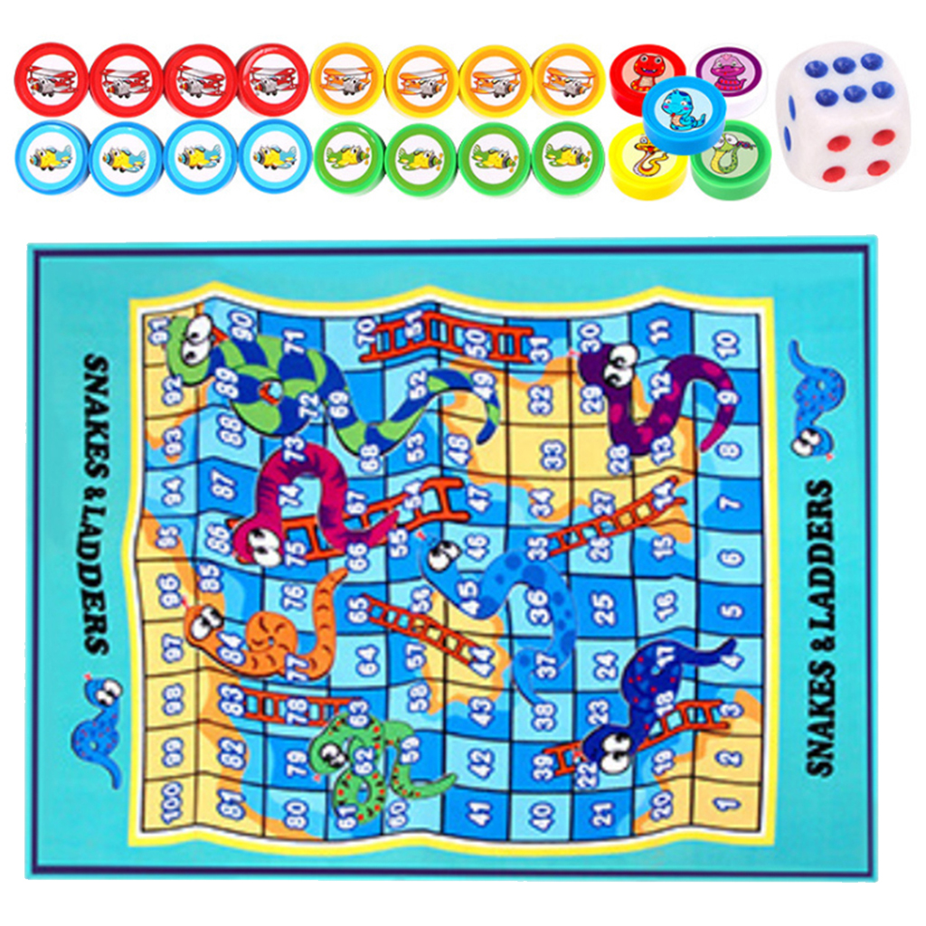 Traditional Giant Ludo Snakes Game Outdoor Educational Toys Birthday Gift