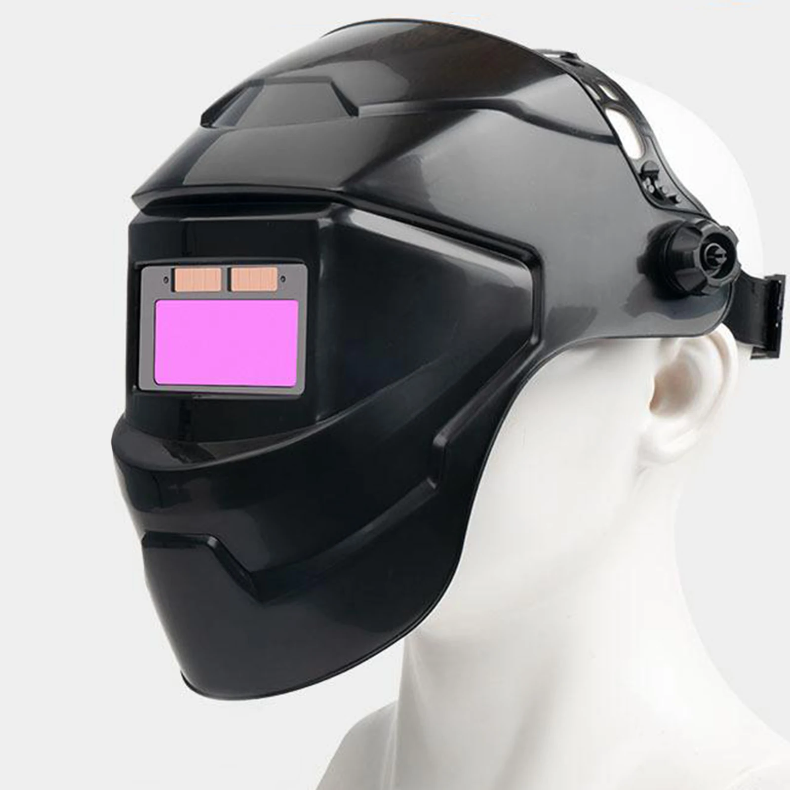 Solar Powered Auto Darkening Welding Helmet Adjustable for TIG MIG/ MMA