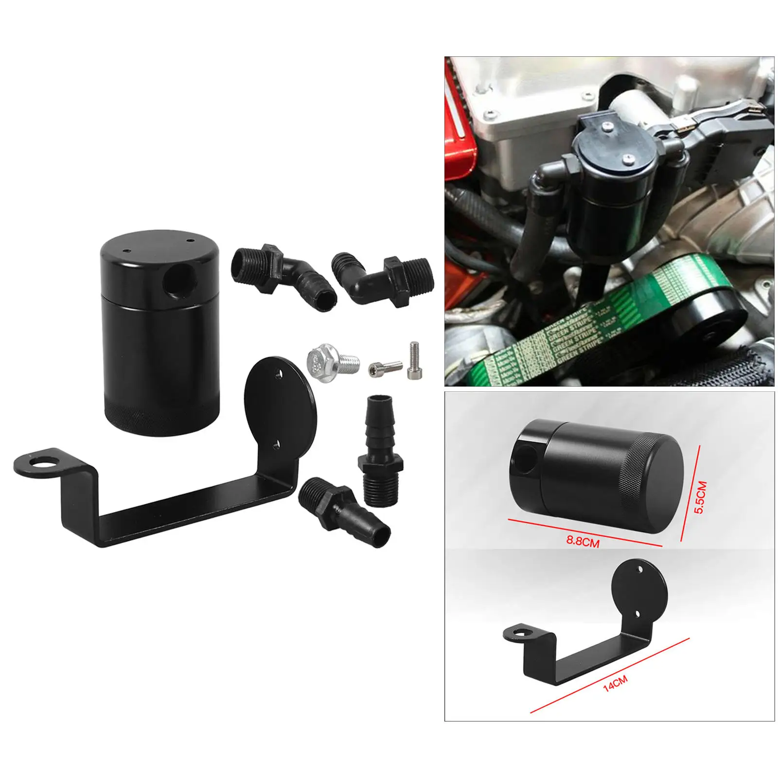 Performance Oil Separator Catch Tank Can for Charger Hellcat Demon 2015-2020 Passenger Side