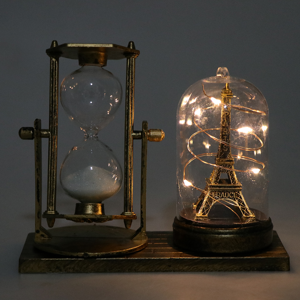 Hourglass Sand Timers - Combination of Tower and Sand Hourglass Decorative Ornament Art Crafts Housewarming Gift