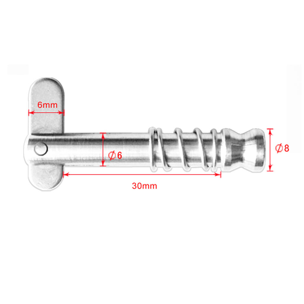 316 Stainless Steel Quick Release Spring Pin Bimini Boat Top Deck Hinge Replacement Accessories