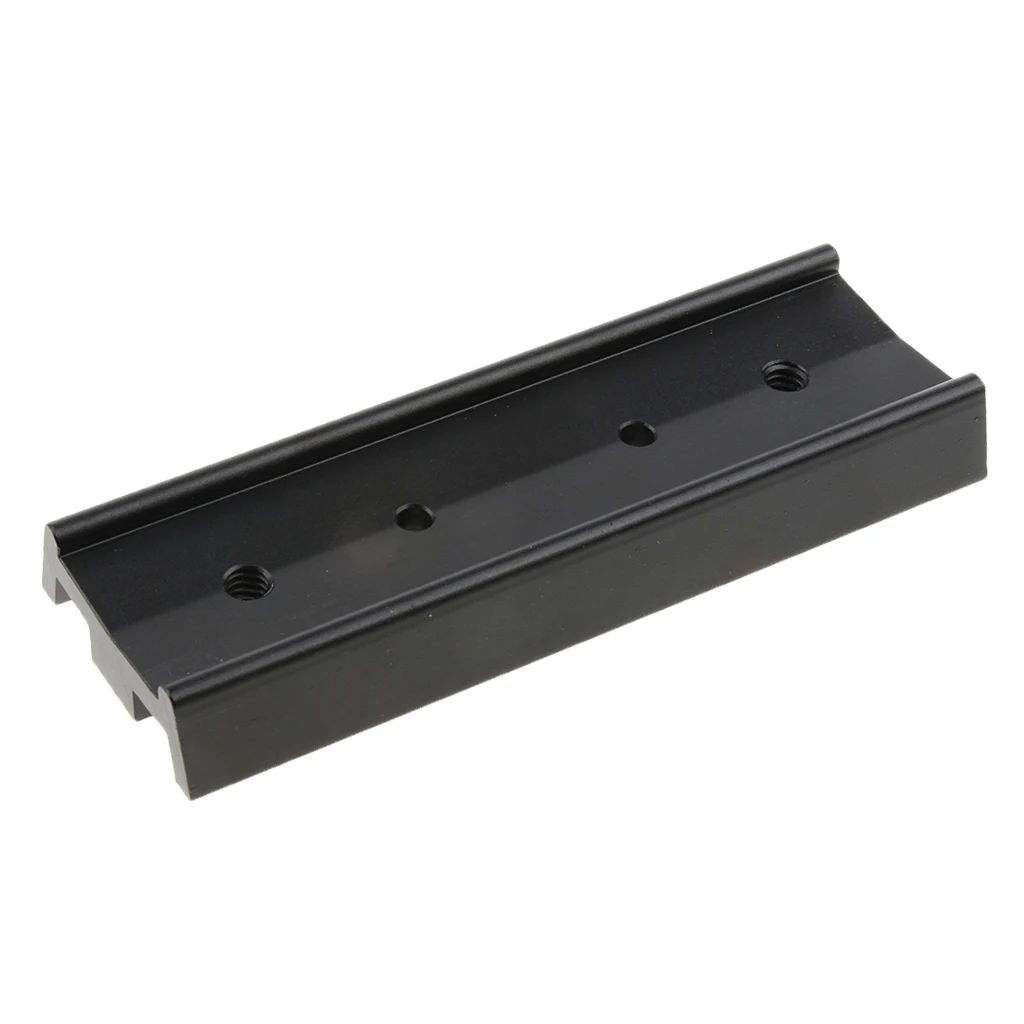 Metal Astronomical Telescope Parts 120mm Dovetail Mounting Plate Astronomical Equipment Connection Board - Black
