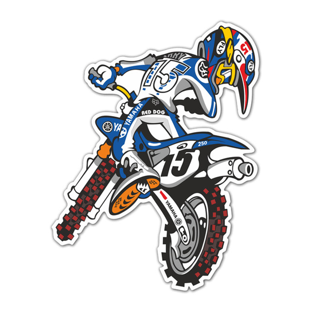 Jesus Fish Sticker Motocross Motorcycle Car ATV Racing Bike Window Vinyl  Windshield Decals 