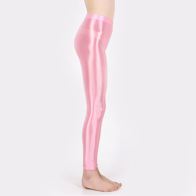 Sexy Glitter Opaque Leggings Satin Glossy Super Shiny Stretchy Dance Pants  Trousers 6288 - AliExpress