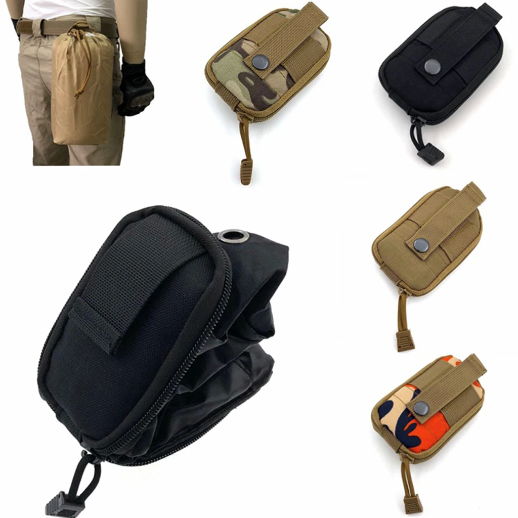 Universal Molle Waist Sport Bag Pouch Phone Case Belt Water Bottle  Holder Zipper
