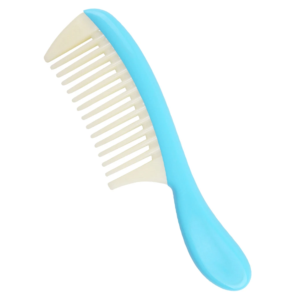 Durable Plastic Detachable Hair Der Comb Barber Wet Dry Styling Comb Wide Tooth Brush- No Snag//Static/Frizz