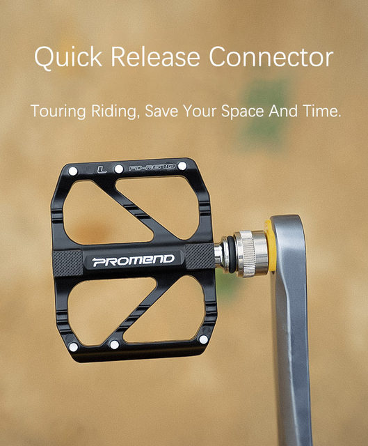 Promend Bike Pedal Quick Release 3 Bearing MTB Pedal