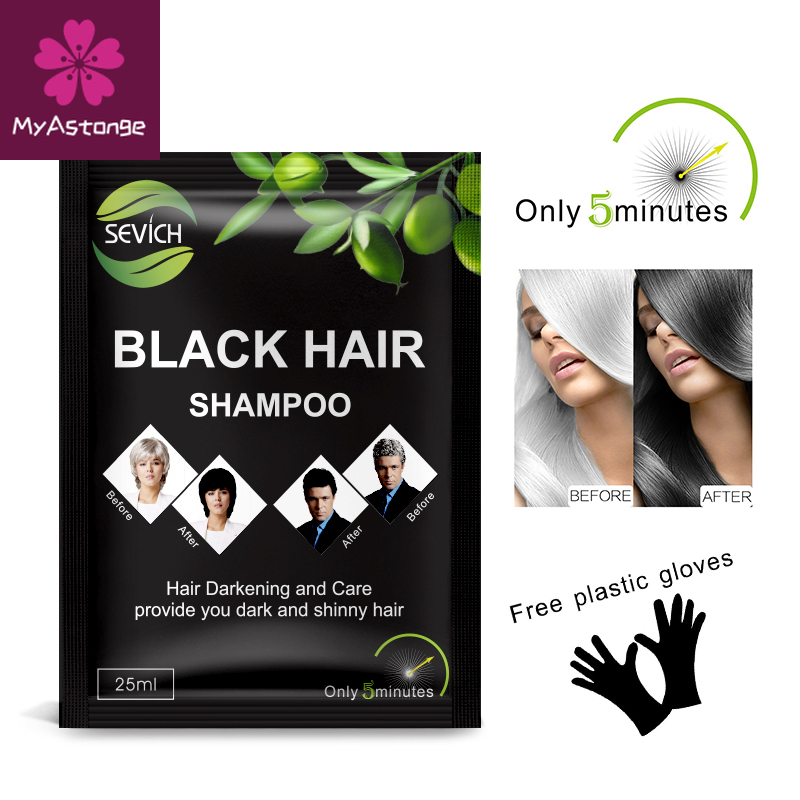 Best of 1 / 3 / 5pcs / lot Sevich Black Hair Shampoo Fast Dye Grey White To Black Only 5 Minutes Noni Plant Essence Natural Lasting Months Reviews & Tips