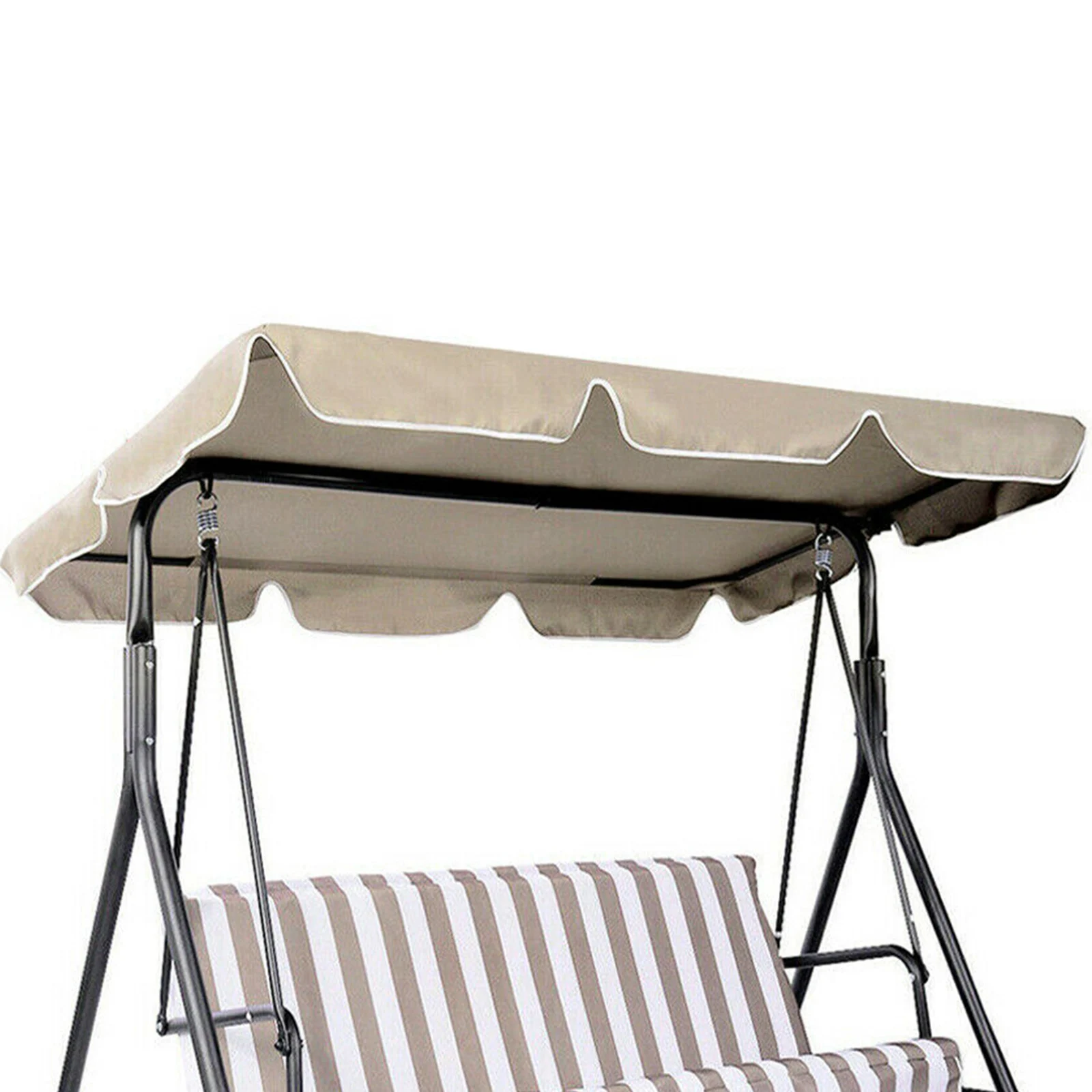 Patio Swing Cushion Top Cover Replacement Swing Top Awning for 3 Seater Swing Chairs, Outside Yard Home Furniture Accessories