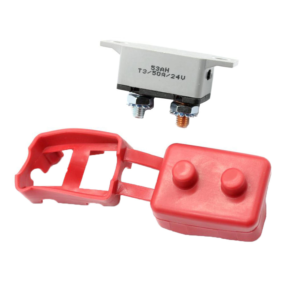 Waterproof 50A Circuit Breaker With Bolt Replacement Fuse Holder