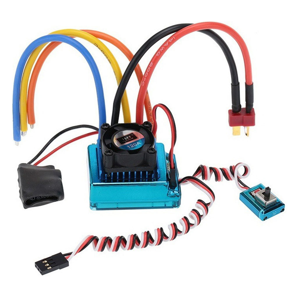 RC 120A Brushless ESC Electric Speed Controller for 1/10 Off/On-road  Car Monster Truck 400-600mm Boat Model Car