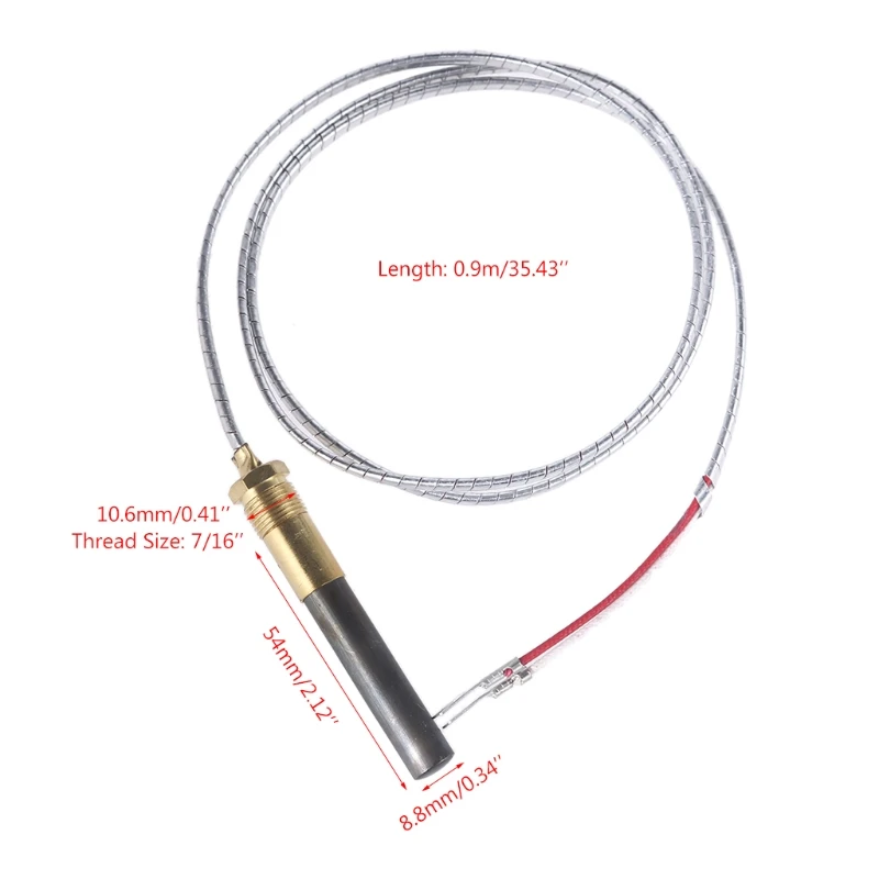Thermopile 2-Wire Gas Fryer Thermocouple for IMPERIAL ELITE FRYMASTER DEAN PITCO 