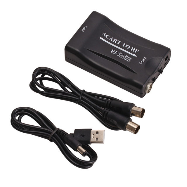 Scart to HDMI Converter Old Device to a HD TV/Monitor Display USB