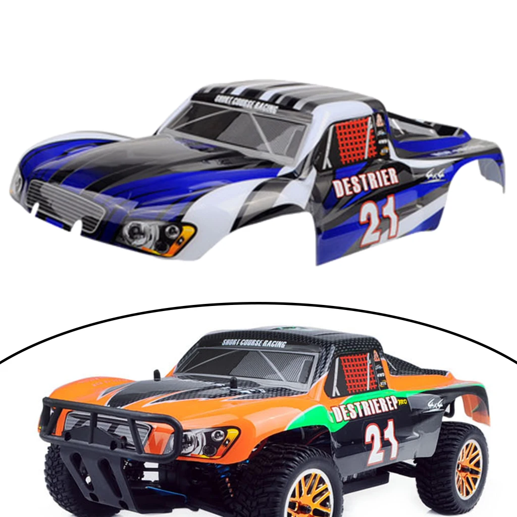 RC ABS Plastic Body Shell with Stickers Decor Replace for HSP 94155 94170 RC 1:10 Scale Remote Control High Speed Racing Car DIY