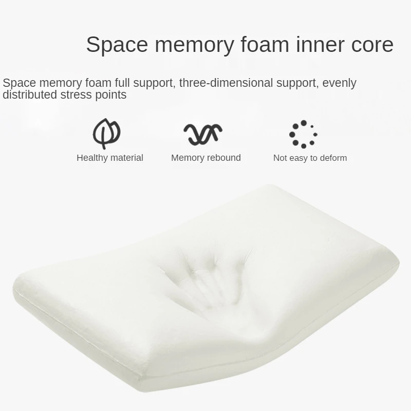 retângulo branco memória espuma travesseiro cama pescoço proteção de saúde recuperação lenta macio acolhedor adulto dormir travesseiro para quarto