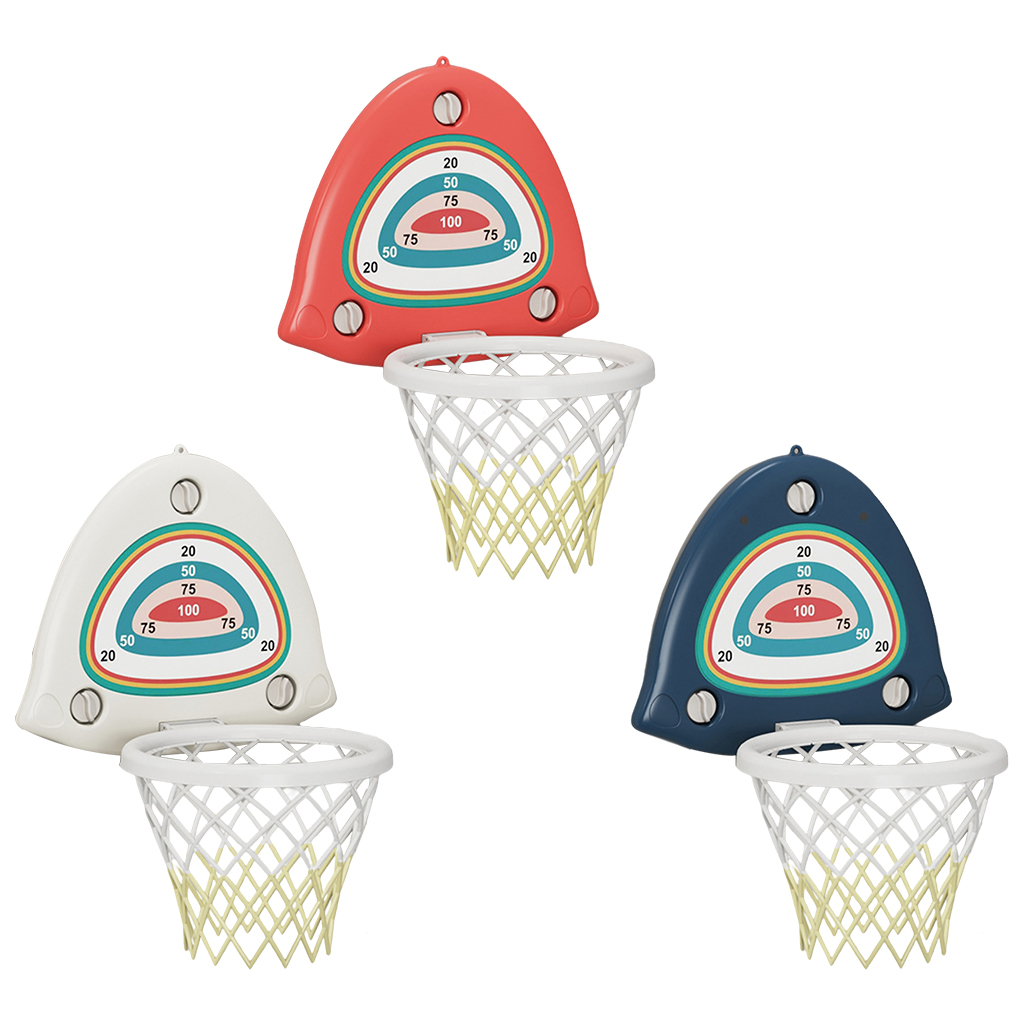 Kids Basketball Hoop and Backboard Set,Wall Mounted with Net Ball and Pump Portable Indoor Outdoor Sport Toys for Kids