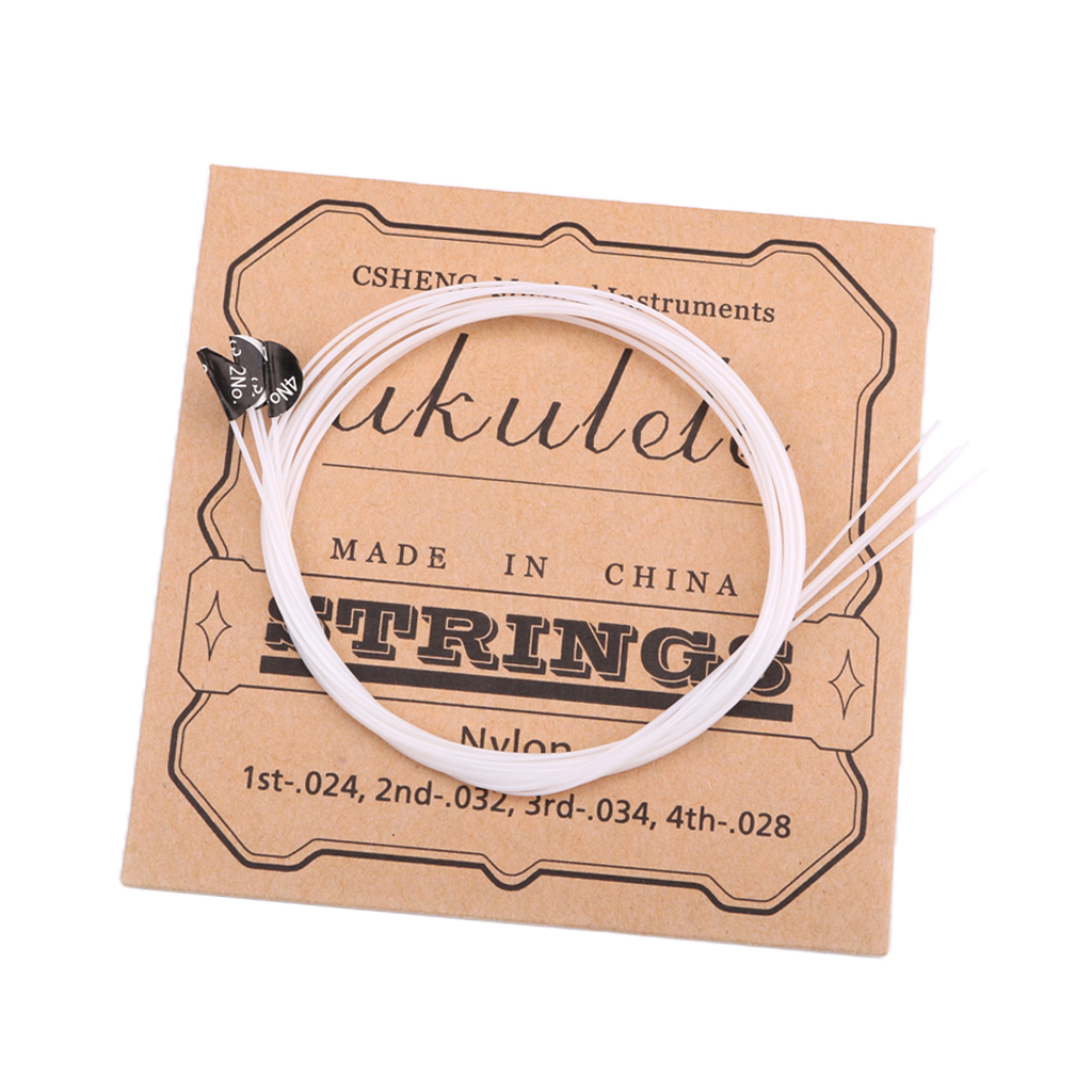Tooyful White Nylon Ukulele Strings for Ukulele Guitar Stringed Instrument Parts