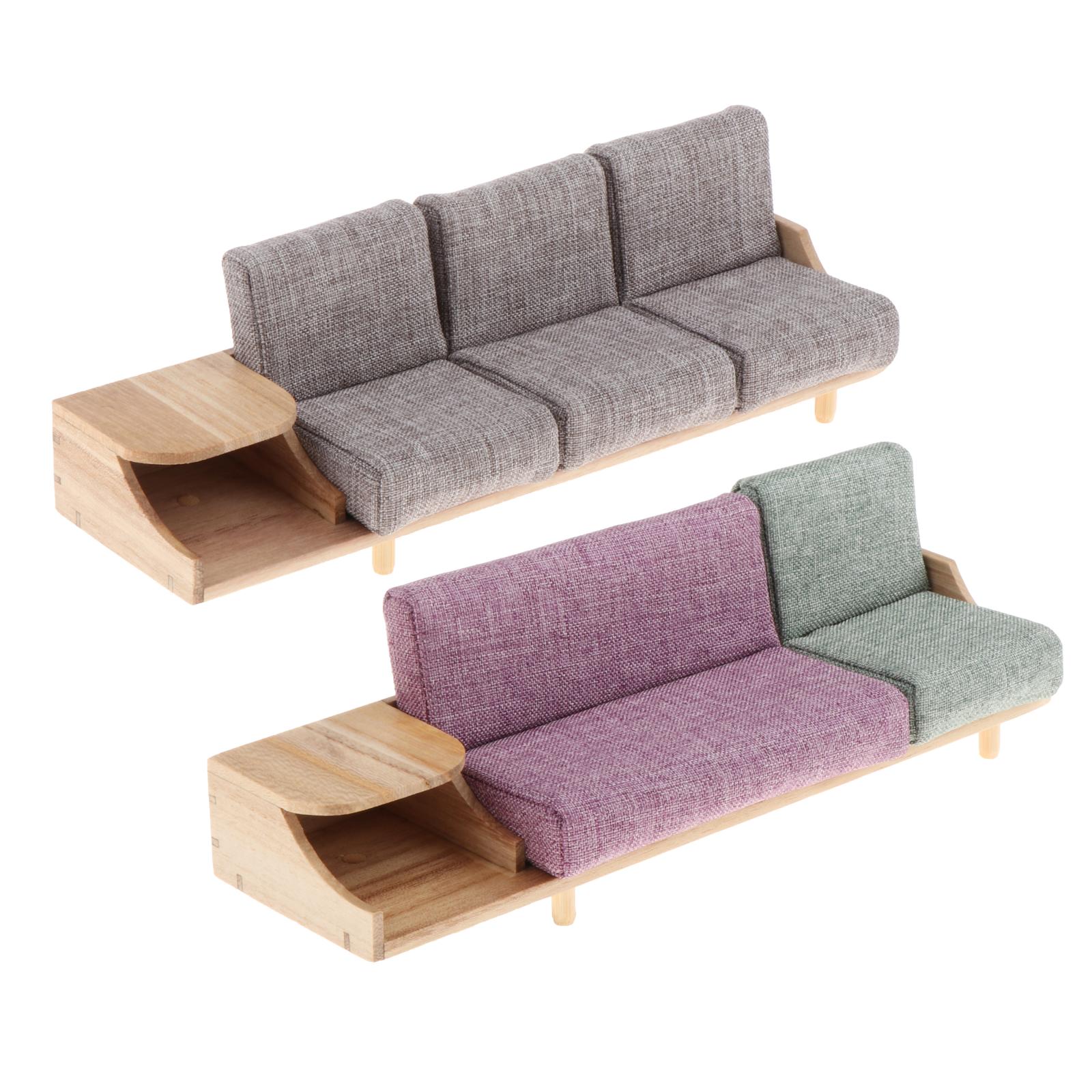 Dollhouse Furniture 1/12 Mini Sofa Cabinet Miniature for Doll House Decor