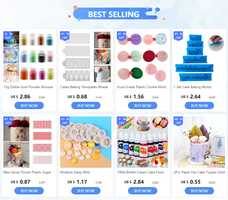 Description Picture 2 of item1 Set Cake Baking Molds Alphabet Letter Words Cookie Press Stamp Embosser Cutter Fondant Mould Happy Birthday Cake Decoration