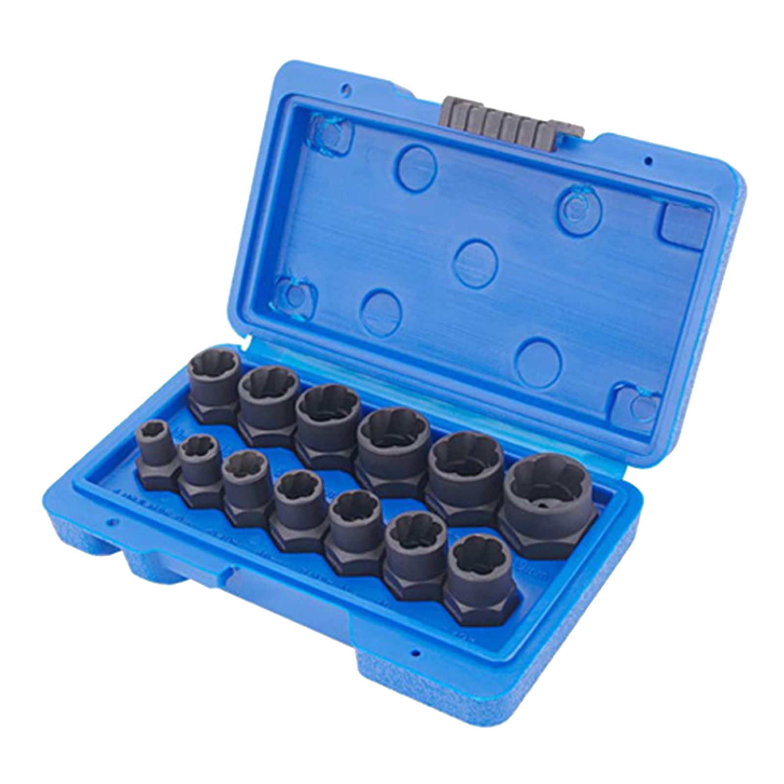 Impact Bolt Remover Set 3/8 Inch Bolt Remover Tool with Carrying Case Easy to Removing Damaged Rounded-Off Bolts Accessories
