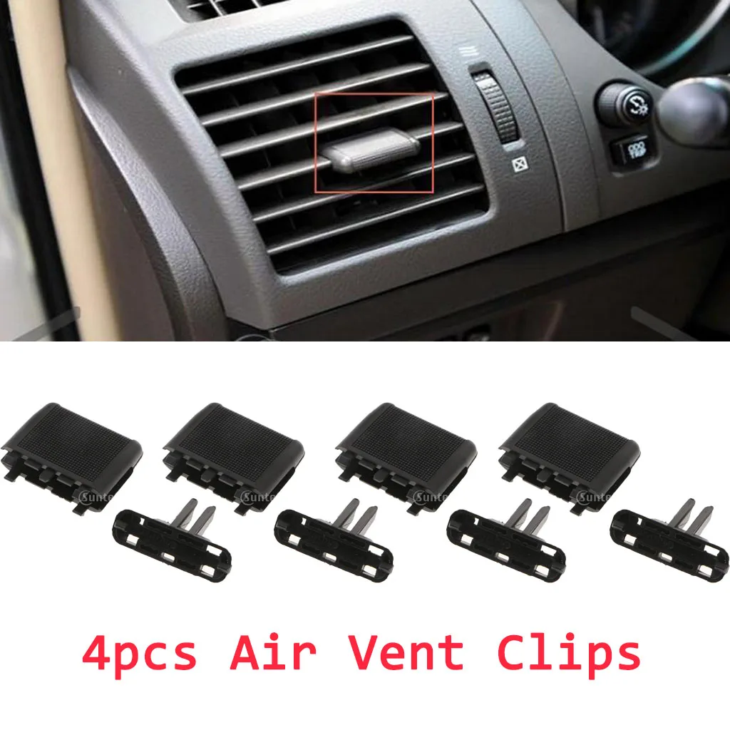 4 Set Car Dash A/C   Tab Clips Air Conditioning Leaf Louvre Slice  Kit For Toyota Prado Nissan Honda Car Accessories 2019 New