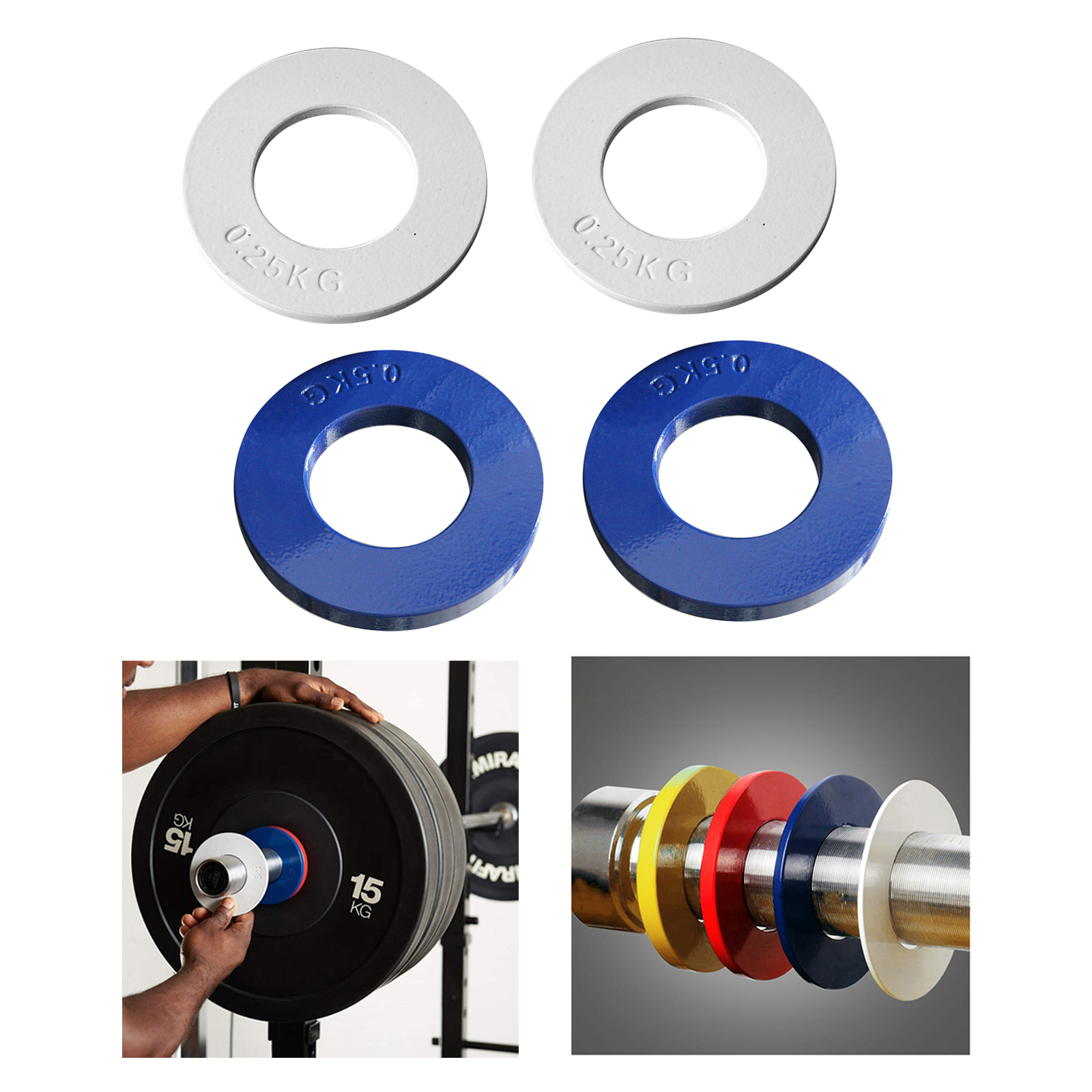 2'' Steel Fractional Olympic Plates Incremental Micro Weight Plate Discs Gym