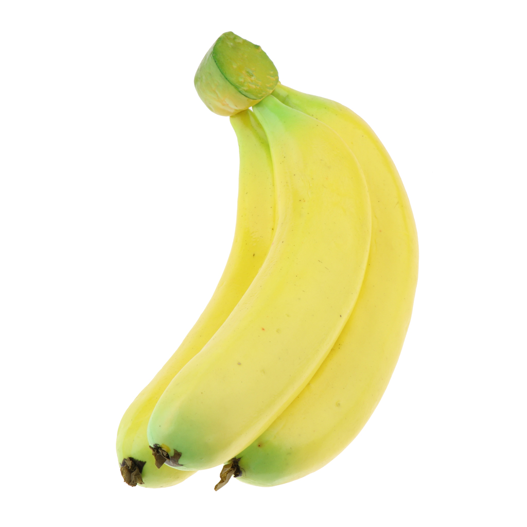 1 set Realistic Fake Banana - Real Looking Fake Fruits for House Party Deco