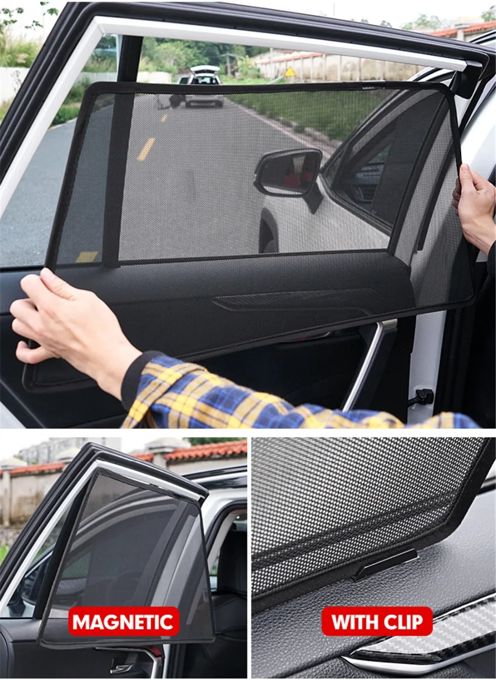 custom car decals Custom Magnetic Side Car Window Sunshade For Audi A3 A4 A6 Q3 Q5 Q7 Hatchback Sedan Avant Curtain Mesh Please Note Your Model car seat covers